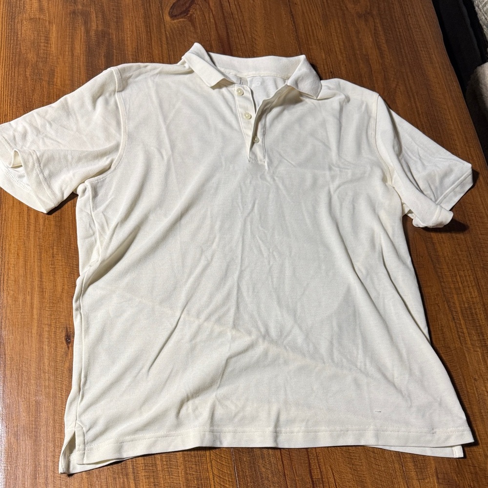 Outdoor Voices Men's Cream Polo Shirt